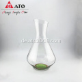 Clear Wine Decanter Basis mit Grün